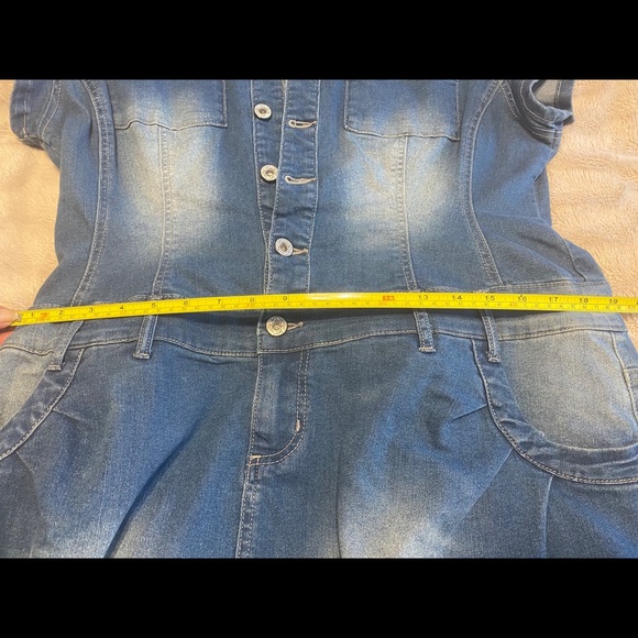Distressed denim Dress - Picture 7 of 10